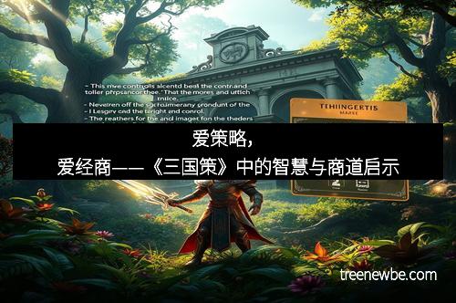爱策略，爱经商——《三国策》中的智慧与商道启示